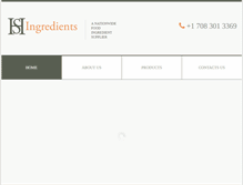 Tablet Screenshot of hsingredients.com